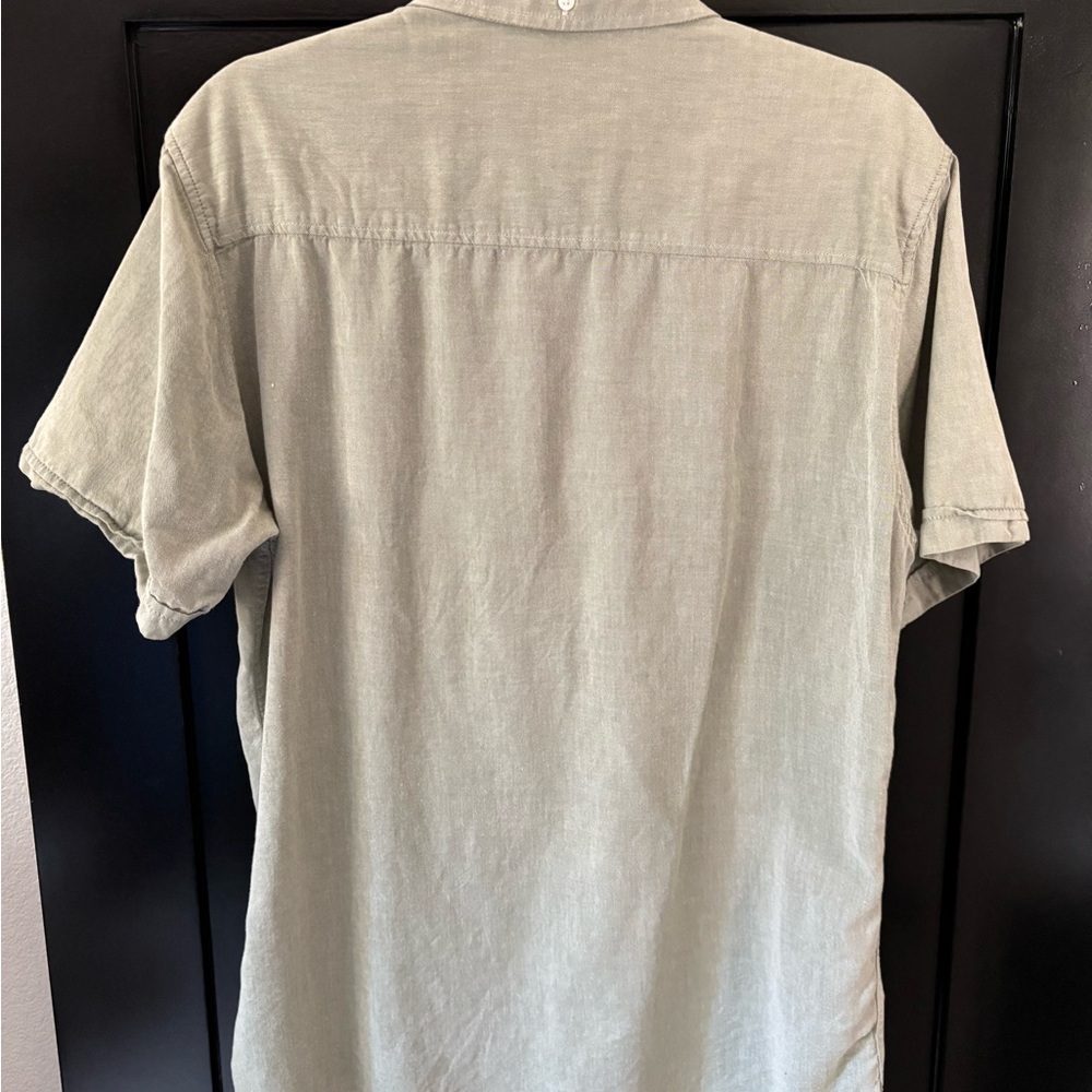 Tank farm light green shirt sleeve button up - Picture 3 of 3